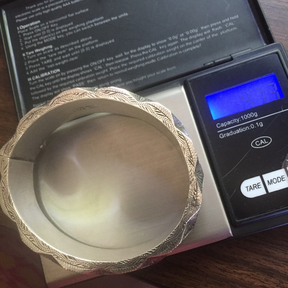 Siam Sterling Silver Statement Bangle Bracelet - image 3